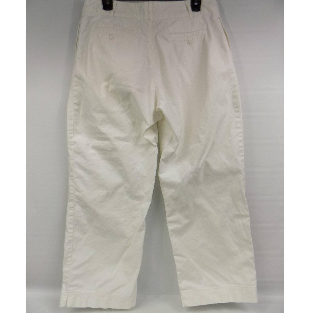 Eddie Bauer White Cotton Pants Size 10 - Picture 4 of 7